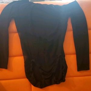 Dance leotard with sheer insert